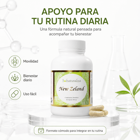 New Zeland Glucosaminas Mejillon + Bambú + Vitamina C - Solnaturaleza