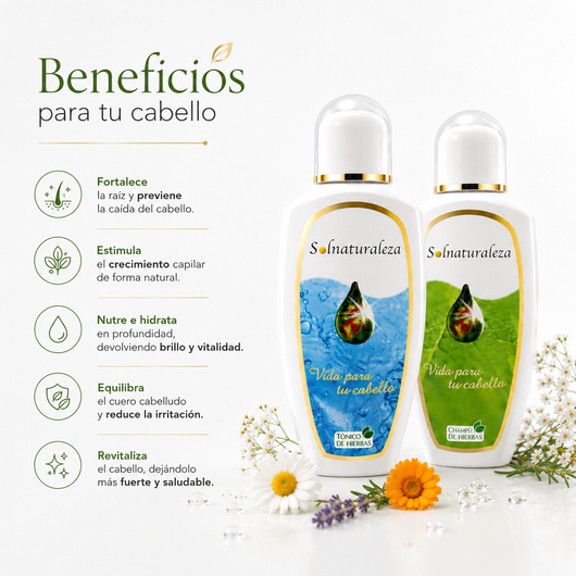 Ritual Capilar 12 Hierbas — Champú + Tónico