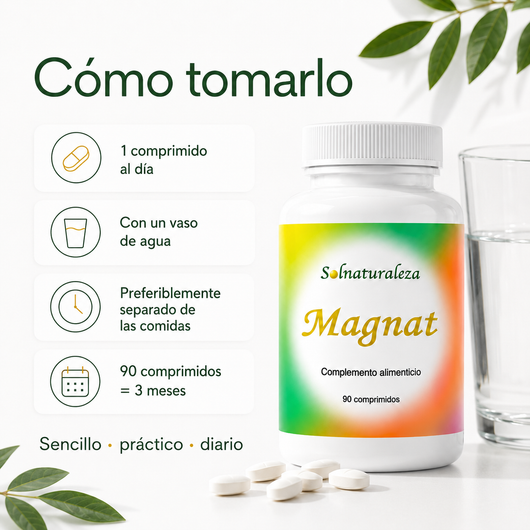 MAGNAT: magnesio en un solo comprimido al día