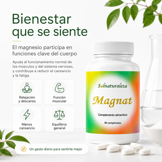 MAGNAT: magnesio en un solo comprimido al día