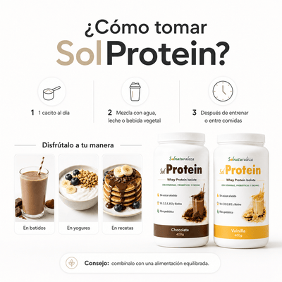 Solprotein: Batido de proteínas con enzimas naturales - Solnaturaleza