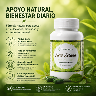 New Zeland Glucosaminas Mejillon + Bambú + Vitamina C